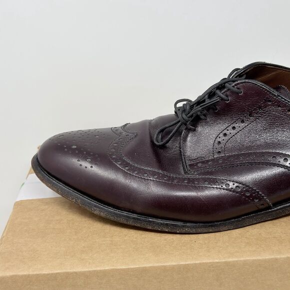 Vintage Allen Edmonds Concord Wingtip Oxford 12 B Burgundy Brogue 5177 USA main image 13